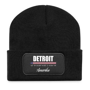 Detroit - Recycled Patch Beanie - black - Front