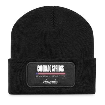 Colorado Springs - Beanie recyclé à patch - noir - Devant