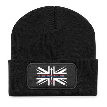 Northern Soul - Keep The Faith - Union Jack  - Recycled Patch Beanie - black - Front