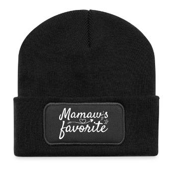Grandma Mamaw's favourite piece - Recycled Patch Beanie - black - Front