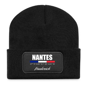 Nantes - Recycled Patch Beanie - black - Front