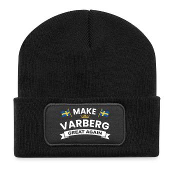 Emblème de la Bannière de la Fierté Varberg - Beanie recyclé à patch - noir - Devant