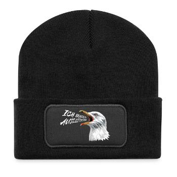 Ostsee BRAUCHE EINE AUSZEIT IN FEHMARN Lustig - Recycelte Patch Beanie - Schwarz - Vorne