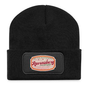 Ravensberg Alpine Ski Vintage Badge - Recycled Patch Beanie - black - Front