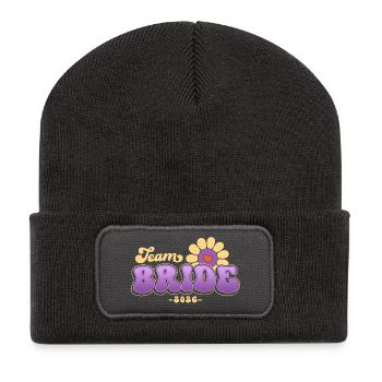 Team Bride Hen Party Bachelorette Party 2026 - Recycled Patch Beanie - dark grey - Front
