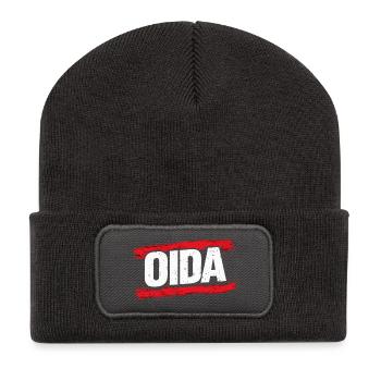 Logo du Pinceau Rouge ODA - Beanie recyclé à patch - charbon - Devant