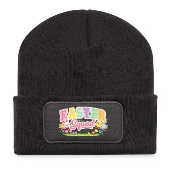 Chasse aux œufs de l’escouade de Pâques - Beanie recyclé à patch - charbon - Devant