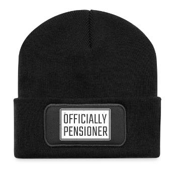 Officiellement retraité - Beanie recyclé à patch - noir - Devant