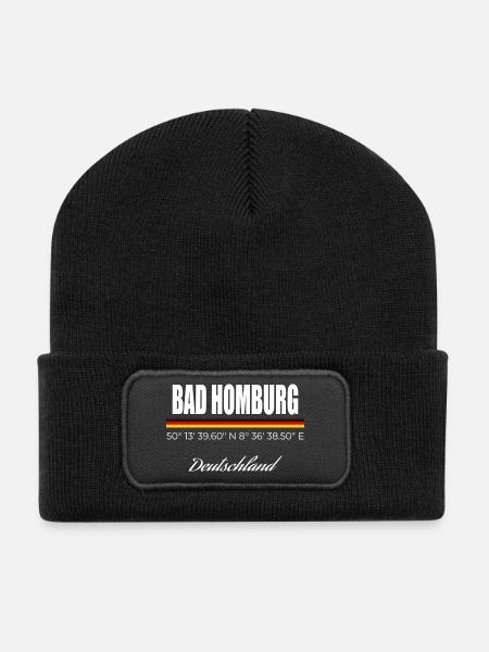 Bad Homburg - Recycelte Patch Beanie - Schwarz