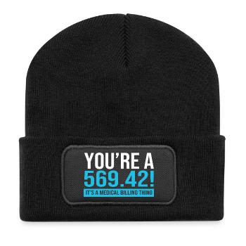 Medical Coder - Recycled Patch Beanie - black - Front