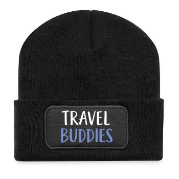 Compagnons de voyage - Beanie recyclé à patch - noir - Devant