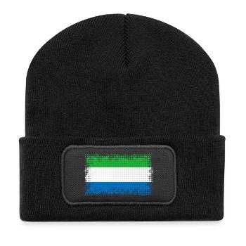 Land Leone - Recycelte Patch Beanie - Schwarz - Vorne