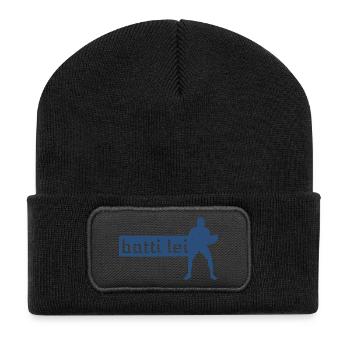 Beat her - Recycled Patch Beanie - black - Front