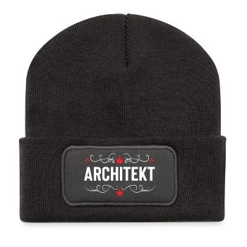 Architekt Beruf - Recycelte Patch Beanie - Dunkelgrau - Vorne