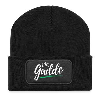 Im Gadde – Logo Hell - Beanie recyclé à patch - noir - Devant