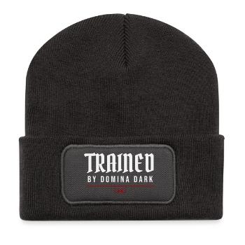 Trainiert von Domina Dark – Unterwerfungsidentität - Recycelte Patch Beanie - Dunkelgrau - Vorne