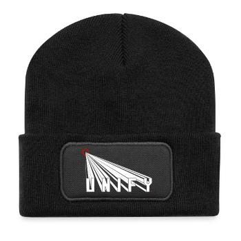 UNIFY People and Earth Japanese Sun Rising - Recycled Patch Beanie - black - Front