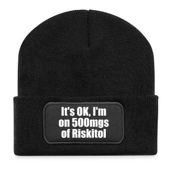 All good, I'm on 500 mg Riskitol. Funny G - Recycled Patch Beanie - black - Front