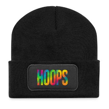 Hoops Basketball Sports Idée Cadeau BBall - Beanie recyclé à patch - noir - Devant