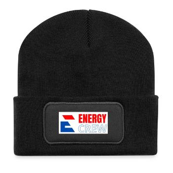 Logo der Energie-Crew 2 - Recycelte Patch Beanie - Schwarz - Vorne