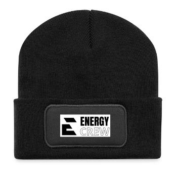 Logo der Energy Crew 3 - Recycelte Patch Beanie - Schwarz - Vorne