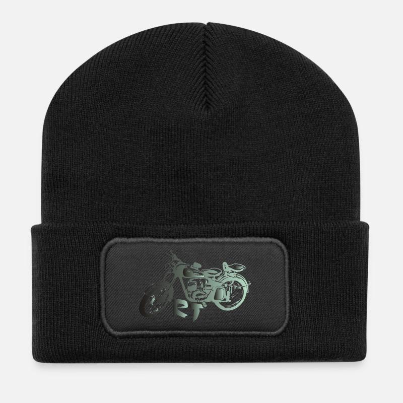 MZ RT - Recycelte Patch Beanie - Schwarz