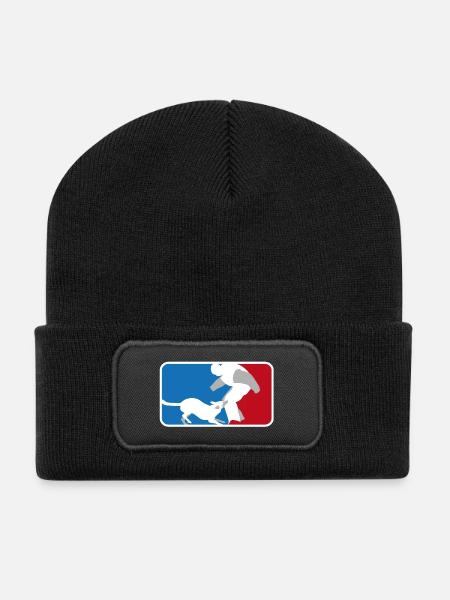 Malinois Mondioring - Recycelte Patch Beanie - Schwarz