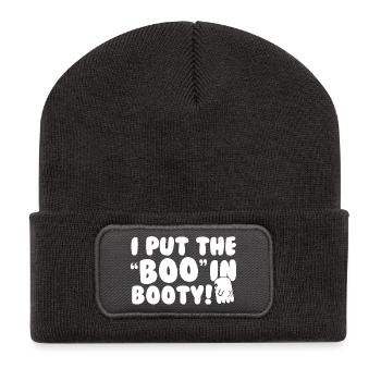 88 halloween booty Boo Shirt - Recycled Patch Beanie - dark grey - Front