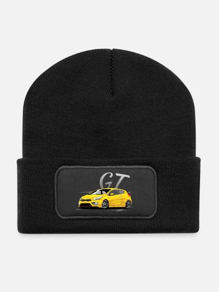 Ceed GT yellow - Recycled Patch Beanie - black