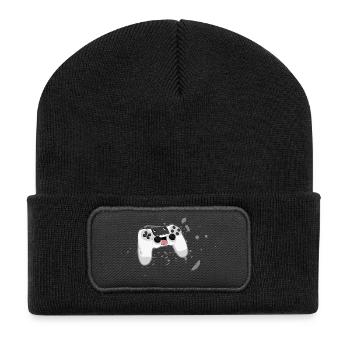 contrôleur fou - Beanie recyclé à patch - noir - Devant