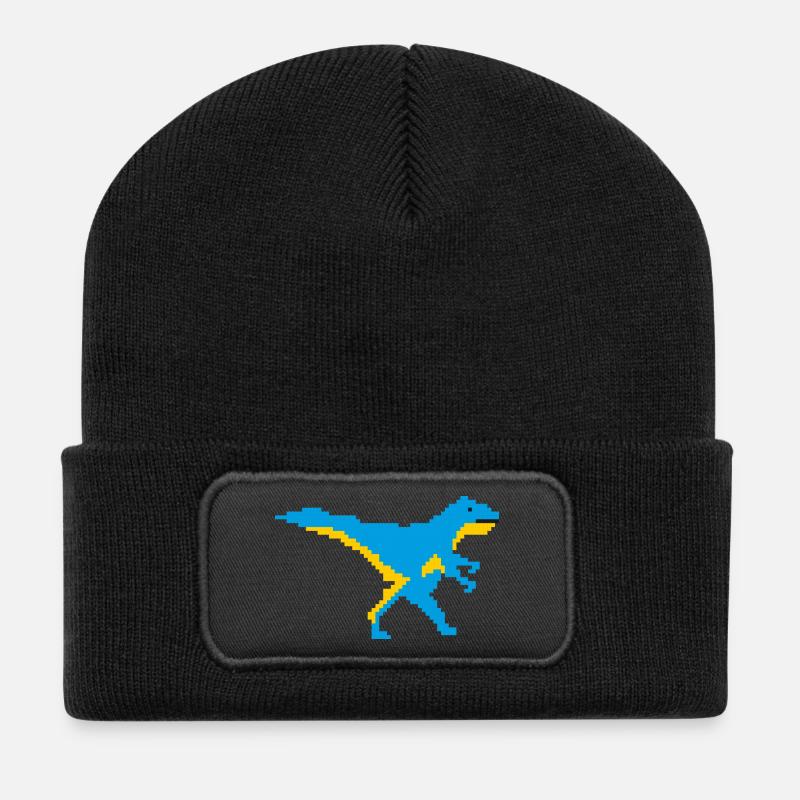  Mosaic Dino - Recycled Patch Beanie - black