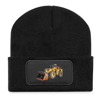 Radlader - Recycelte Patch Beanie - Schwarz - Vorne