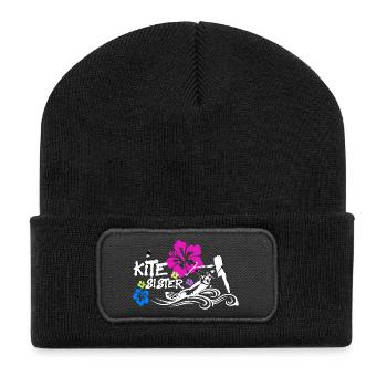 Kitesurf Kitesister - Beanie recyclé à patch - noir - Devant