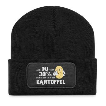 gènes de pomme de terre - Beanie recyclé à patch - noir - Devant
