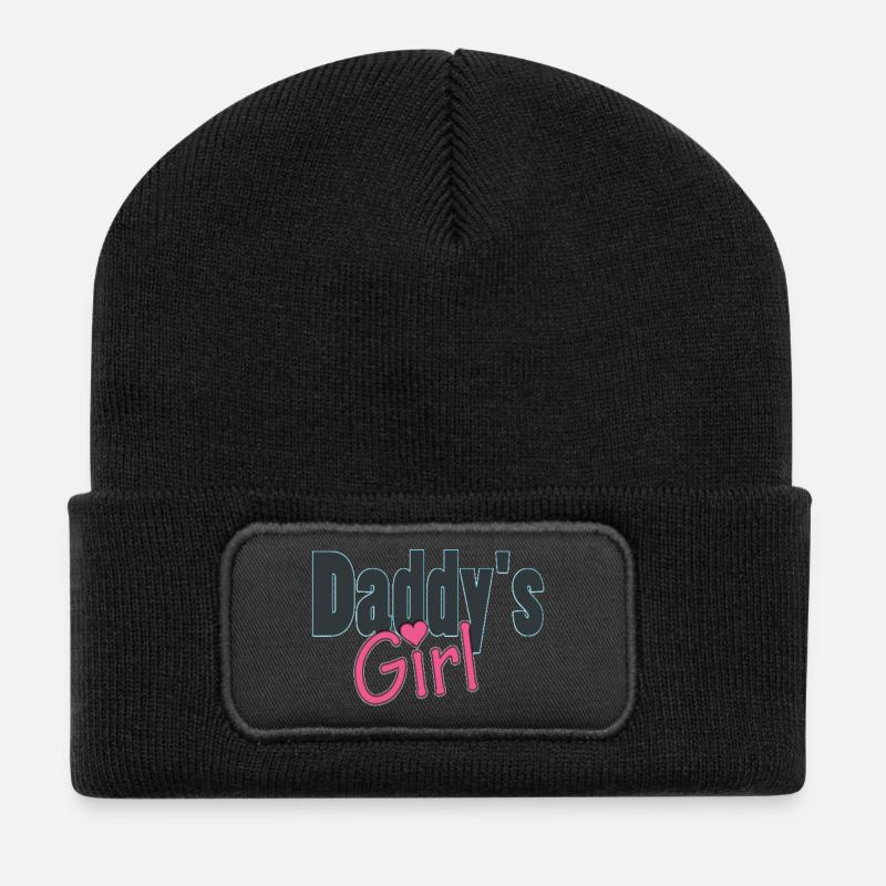 daddy's girl - Recycled Patch Beanie - black