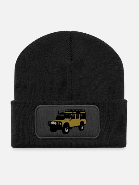 Offroader - Recycelte Patch Beanie - Schwarz