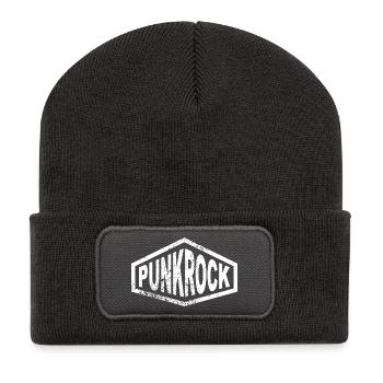 punk rock - Recycled Patch Beanie - dark grey - Front