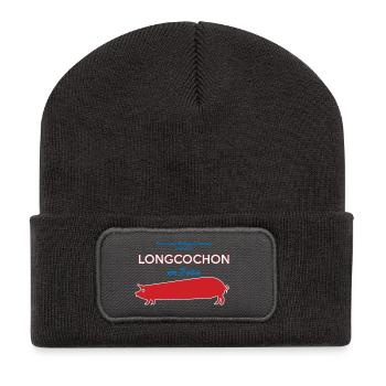 Franche Comté Longcochon Jura II - Beanie recyclé à patch - charbon - Devant