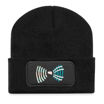 noeud papillon 904_k - Beanie recyclé à patch - noir - Devant