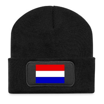 Holland flag - Recycled Patch Beanie - black - Front