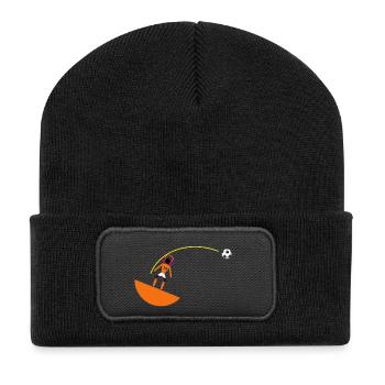 Subbuteo DJ - Recycelte Patch Beanie - Schwarz - Vorne