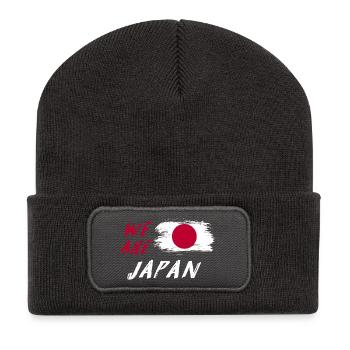 we are Japan flags design - Recycled Patch Beanie - dark grey - Front