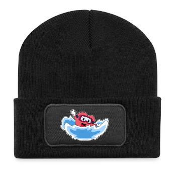 Natation cardiaque - Beanie recyclé à patch - noir - Devant