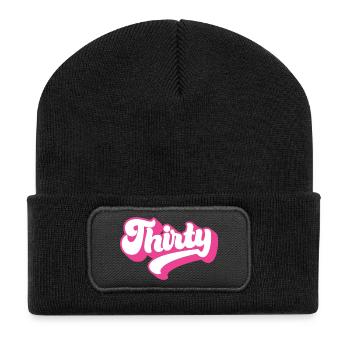 Thirty 30th Birthday For Women 30 Years Old - Recycled Patch Beanie - black - Front
