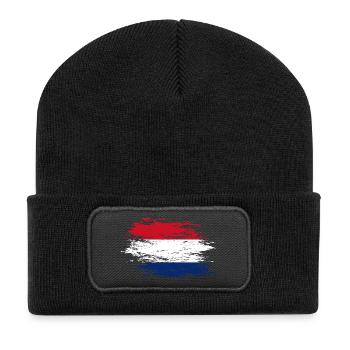 Holland flag used - Recycled Patch Beanie - black - Front