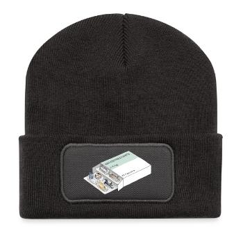 Antidepressants Cats - Anti Depressionen Pillen - Recycelte Patch Beanie - Dunkelgrau - Vorne