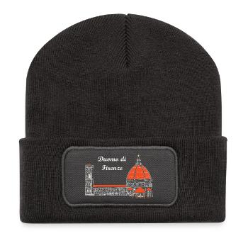 Duomo of Florence in Italy - Recycled Patch Beanie - dark grey - Front