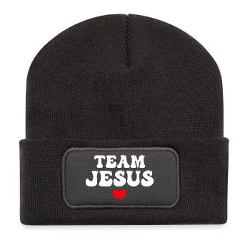 Team Jesus - Recycled Patch Beanie - dark grey - Front