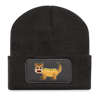 Hot-dog suricate - Beanie recyclé à patch - charbon - Devant
