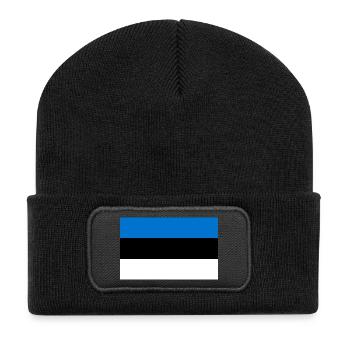 Estonia - Recycled Patch Beanie - black - Front